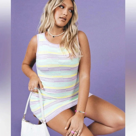 Princess Polly FERN MINI DRESS MULTI - Picture 1 of 10